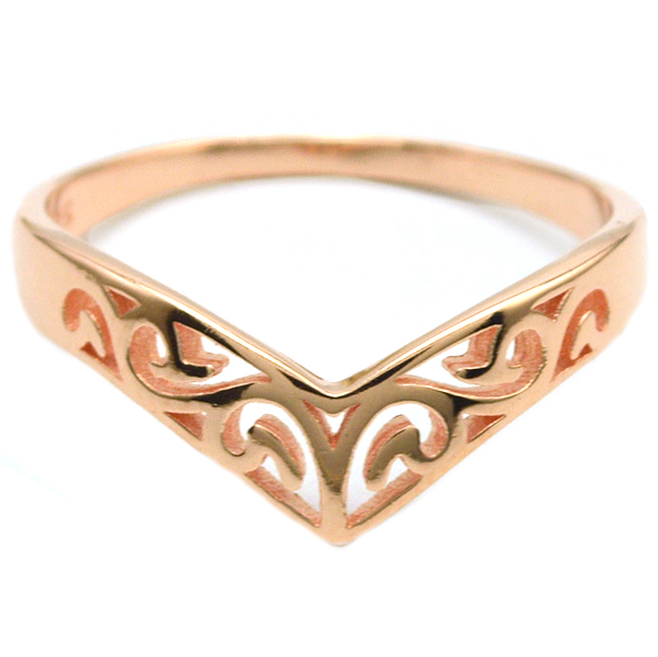 Rose Gold 925 Sterling Silver Casual Rings for Ladies